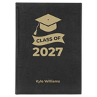 Large black/gold leatherette sketch book laser etched with 'Class of V2' design