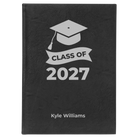 Large black/silver leatherette sketch book laser etched with 'Class of V2' design