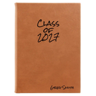 Large rawhide leatherette sketch book laser etched with 'Class of' design