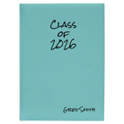 Large teal leatherette journal laser etched with 'Class of' design
