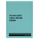 Large teal leatherette sketch book laser etched with 'TO DO List' design