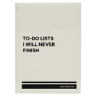 Large white leatherette journal laser etched with 'TO DO List' design