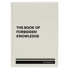 Large white leatherette journal laser etched with 'Forbidden Knowledge' design