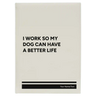 Large white leatherette journal laser etched with 'My Dog' design