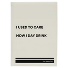 Large white leatherette journal laser etched with 'Day Drink' design