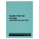 Large teal leatherette journal laser etched with 'Plans for the Future' design