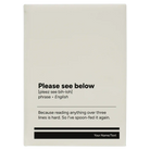 Large white leatherette sketch book laser etched with 'Per My Last Email' design