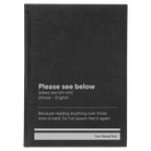 Large black/silver leatherette journal laser etched with 'Per My Last Email' design