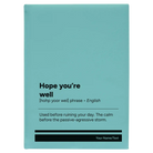 Large teal leatherette journal laser etched with 'Hope You're Well' design