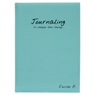 Large teal leatherette journal laser etched with 'Journaling' design
