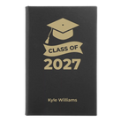 Small black/gold leatherette sketch book laser etched with 'Class of V2' design