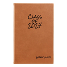 Small rawhide leatherette sketch book laser etched with 'Class of' design