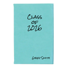 Small teal leatherette sketch book laser etched with 'Class of' design