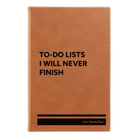 Small rawhide leatherette journal laser etched with 'TO DO List' design