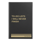 Small black/gold leatherette sketch book laser etched with 'TO DO List' design