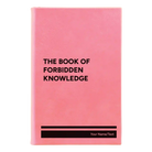 Small pink leatherette journal laser etched with 'Forbidden Knowledge' design