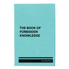 Small teal leatherette journal laser etched with 'Forbidden Knowledge' design