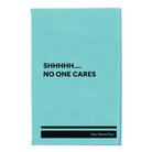 Small teal leatherette journal laser etched with 'Shhhh' design