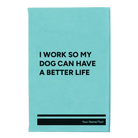 Small teal leatherette journal laser etched with 'My Dog' design