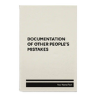 Small white leatherette journal laser etched with 'Other Peoples Mistakes' design