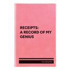 Small pink leatherette journal laser etched with 'My Genius' design