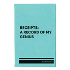 Small teal leatherette journal laser etched with 'My Genius' design