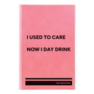 Small pink leatherette journal laser etched with 'Day Drink' design