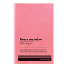 Small pink leatherette sketch book laser etched with 'Per My Last Email' design