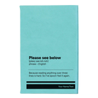 Small teal leatherette journal laser etched with 'Per My Last Email' design