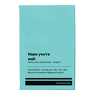 Small teal leatherette journal laser etched with 'Hope You're Well' design