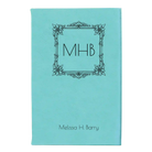 Small teal leatherette journal laser etched with 'Floral Frame' design