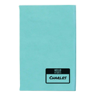 Small teal leatherette journal laser etched with 'Hello My Name is' design