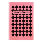 Small pink leatherette journal laser etched with 'Retro Checker' design
