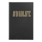Small black/gold leatherette journal laser etched with 'Dadlife' design