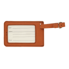 Back of rawhide leatherette luggage tag