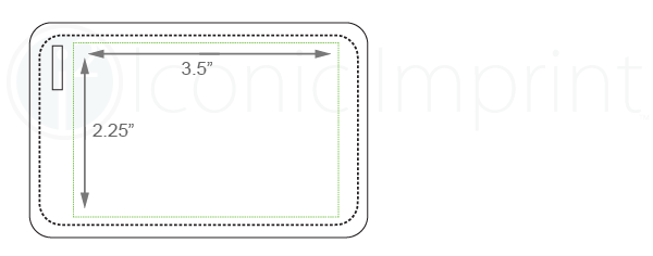 Luggage Tag Imprint Area