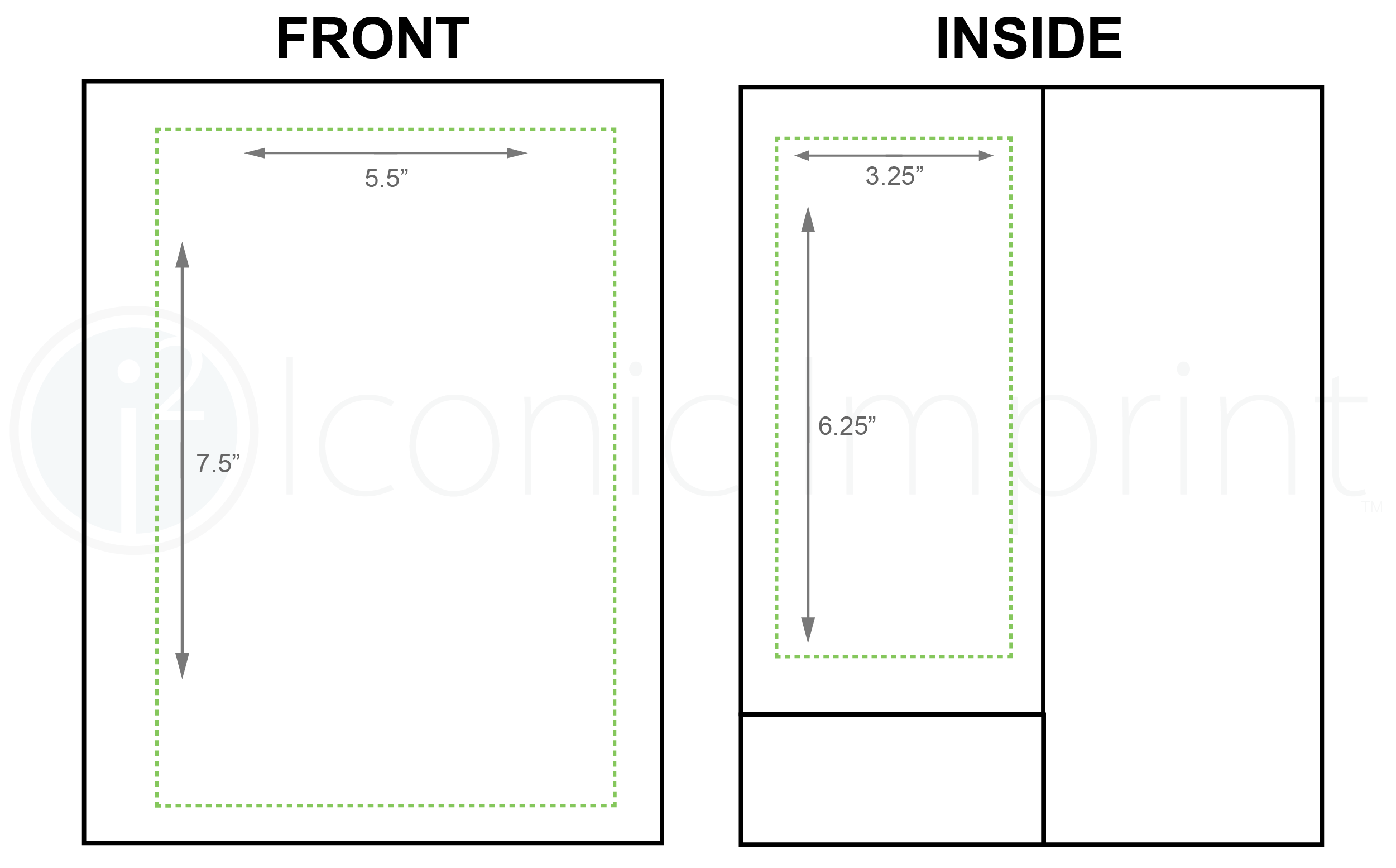 Leatherette Portfolio 7 x 9 Imprint Area