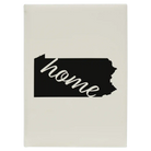 Large white leatherette journal laser etched with 'Pennsylvania Home' design