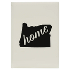 Large white leatherette journal laser etched with 'Oregon Home' design