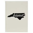 Large white leatherette journal laser etched with 'North Carolina Home' design