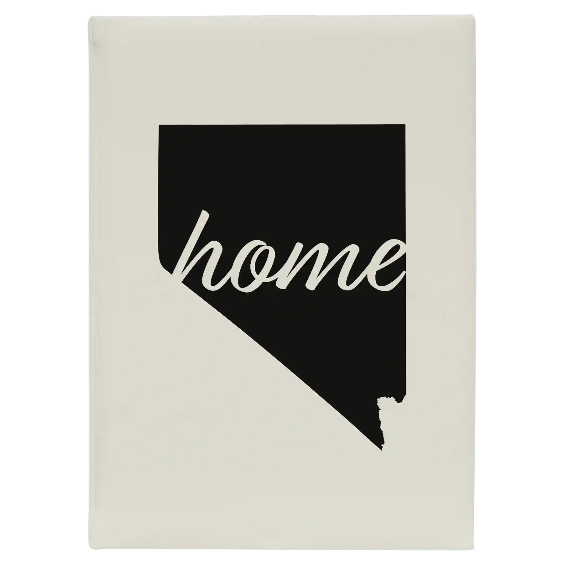 Large white leatherette journal laser etched with 'Nevada Home' design