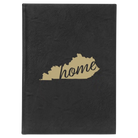 Large black/gold leatherette journal laser etched with 'Kentucky Home' design