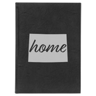 Large black/silver leatherette sketch book laser etched with 'Colorado Home' design