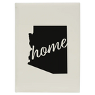 Large white leatherette journal laser etched with 'Arizona Home' design