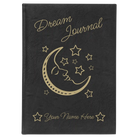Large black/gold leatherette journal laser etched with 'Dream Journal' design