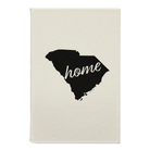 Small white leatherette sketch book laser etched with 'South Carolina Home' design