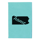 Small teal leatherette journal laser etched with 'Pennsylvania Home' design
