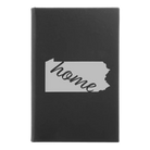 Small black/silver leatherette journal laser etched with 'Pennsylvania Home' design