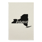 Small white leatherette journal laser etched with 'New York Home' design