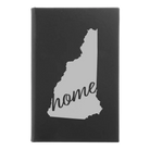 Small black/silver leatherette journal laser etched with 'New Hampshire Home' design